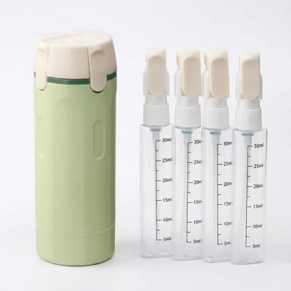 TravelDose™ – Distributeur de Voyage 4 en 1